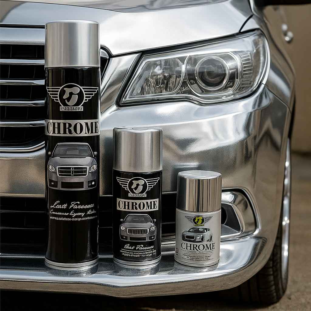 Cat Warna Chrome RJ London Punya Chrome Spray Paint